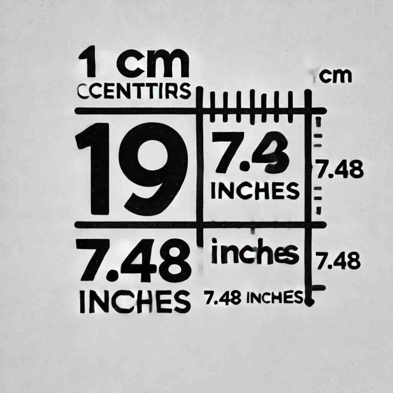 19cm in inches. Conversion formula with everyday use - Eduyush