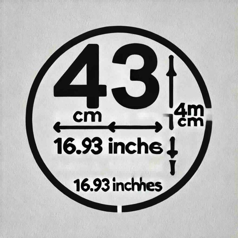 43cm in inches. Conversion Formula with use cases - Eduyush