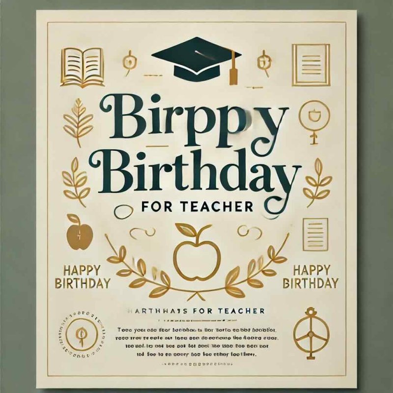 Birthday Wishes for Teacher. 150+ Ways to make it heartfelt - Eduyush