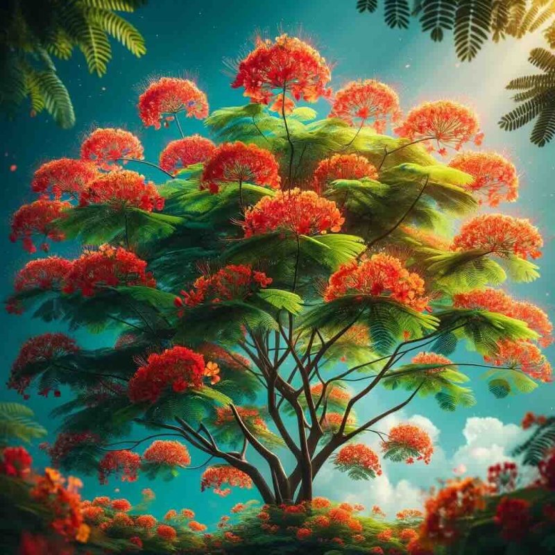 Gulmohar Plant. The Ultimate Guide to Nature's Fiery Spectacle - Eduyush