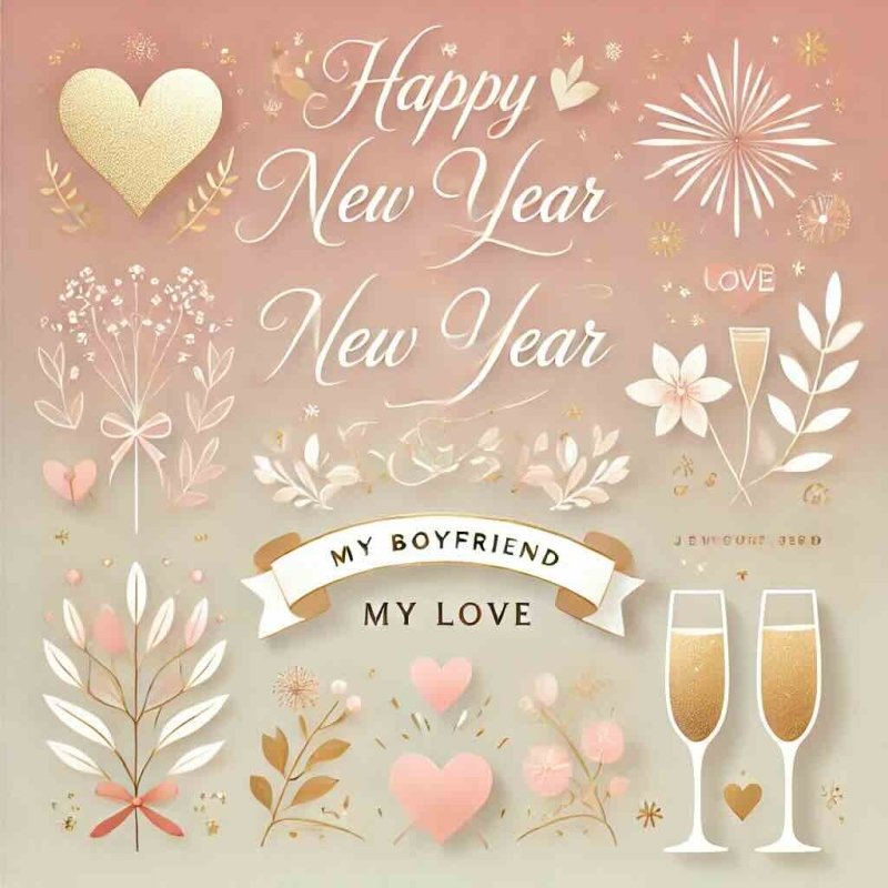 Happy New Year Wishes for Boyfriend. 250+ messages - Eduyush