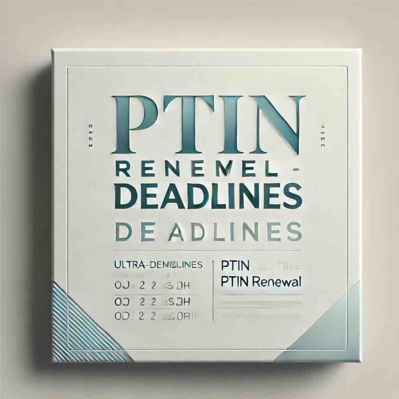 PTIN Renewal Deadlines: What Happens If You Miss the Deadline? - Eduyush