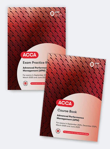 BPP ACCA Advanced Performance Management (APM) book for advanced performance management and strategic decision-making