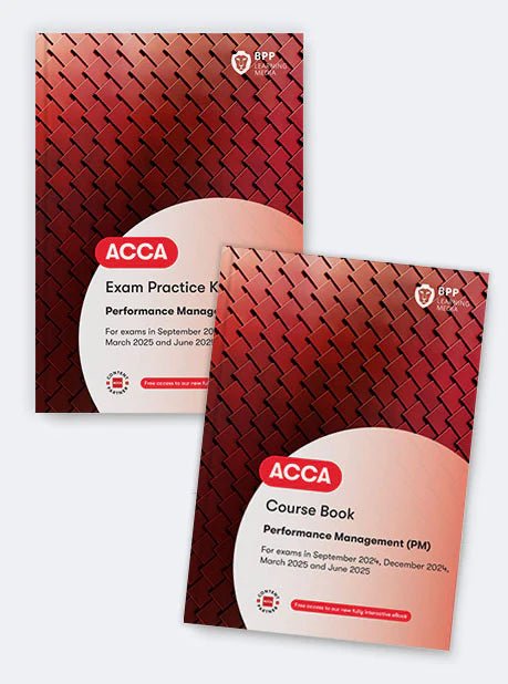 BPP ACCA Performance Management book with practice questions for decision-making and performance evaluation